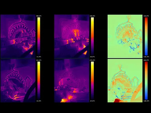 Différences avant et après pulvérisation
